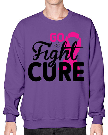 Go Fight Cure 23# - breast cancer- Sweatshirt - Crew