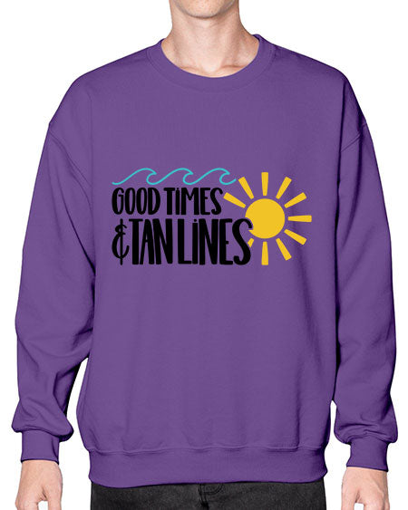 Good Times Tan Lines Style 43# - summer- Sweatshirt - Crew