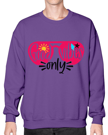 Good Vibes Only Style 42# - summer- Sweatshirt - Crew