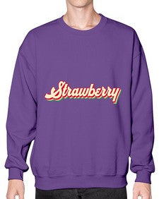 Groovy Summer Strawberry 1022# - strawberry- Sweatshirt - Crew