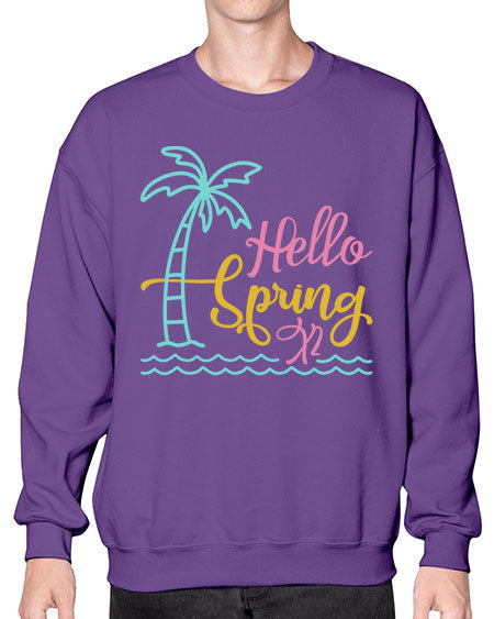 Hello Spring x Style 64# - summer- Sweatshirt - Crew