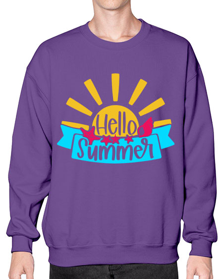 Hello Summer Style 38# - summer- Sweatshirt - Crew