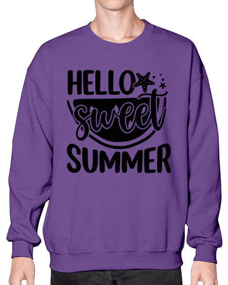 Hello sweet summer 01# - summer- Sweatshirt - Crew