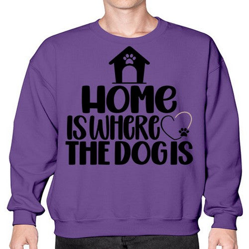 Home Is Where The Dogis Style 20# - dogs- Sweatshirt - Crew