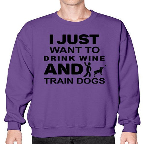 I Just Want to Drink Style 43# - dogs- Sweatshirt - Crew