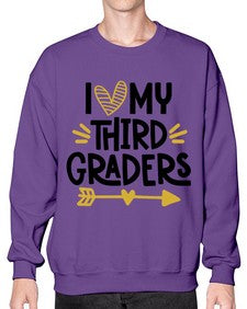 I Love My Third 368# - third grade- Sweatshirt - Crew