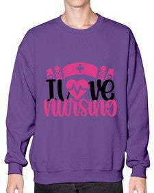 I Love Nursing Style Style 897# - nurse- Sweatshirt - Crew