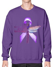 I Will Never Forge Alzheimer Awareness 179# - alzheimers- Sweatshirt - Crew