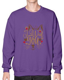 I Wuf You Style 16# - cats- Sweatshirt - Crew