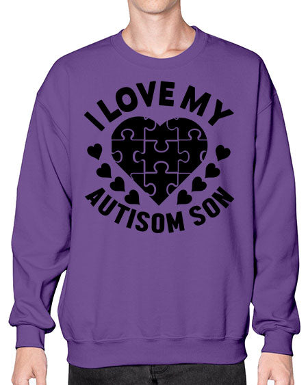 I love my Style 45# - autism- Sweatshirt - Crew