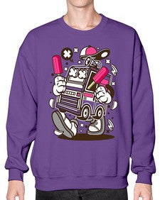 Ice Cream Truck 1173# - ice cream- Sweatshirt - Crew