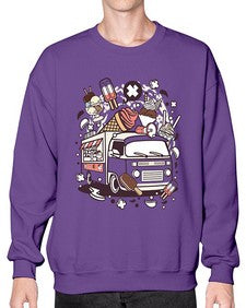 Ice Cream Van 1174# - ice cream- Sweatshirt - Crew