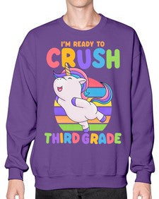 Im Ready to Crush third 392# - third grade- Sweatshirt - Crew