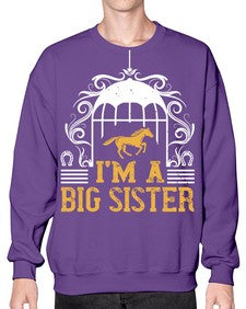 Im a big sister Style 38# - horse- Sweatshirt - Crew