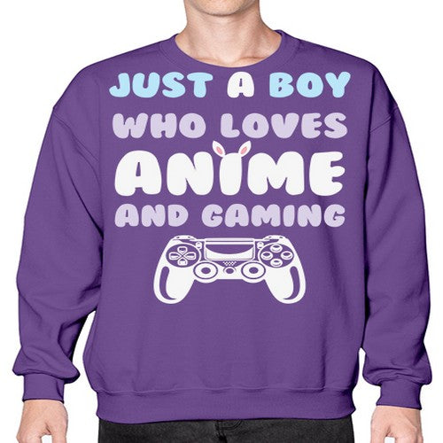 Just A Boy Who Loves 261# - anime- Sweatshirt - Crew