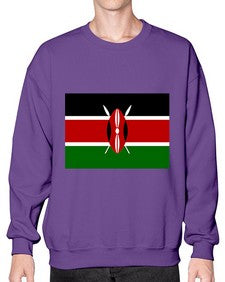 Kenya 1047# - world flags- Sweatshirt - Crew
