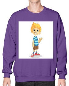 Kid 151# - cartoon general- Sweatshirt - Crew