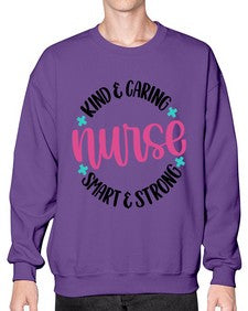 Kind Caring Nurse Style Style 1033# - nurse- Sweatshirt - Crew