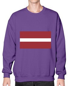 Latvia 1117# - world flags- Sweatshirt - Crew