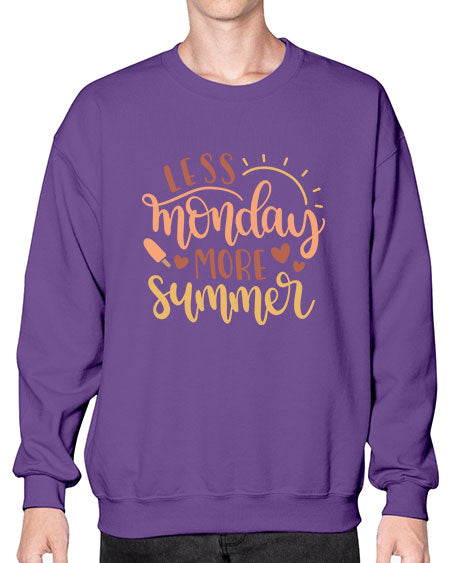 Less monday more summer 90# - summer- Sweatshirt - Crew