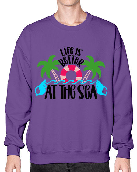 Life Is Better At The Sea Style 32# - summer- Sweatshirt - Crew