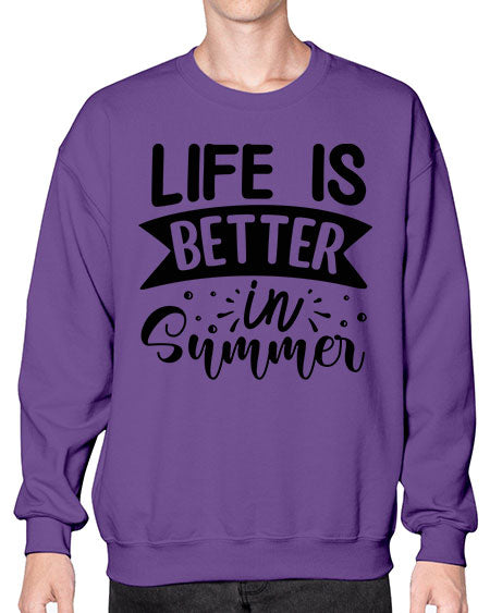 Life is better in Summer 01# - summer- Sweatshirt - Crew