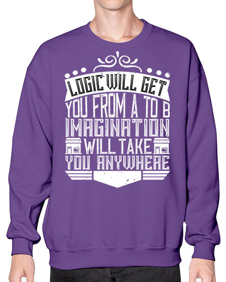 Logic will get you from A to B Imagination will take you anywhere Style 278# - architect- Sweatshirt - Crew