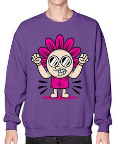 Mad flower 163# - cartoon general- Sweatshirt - Crew