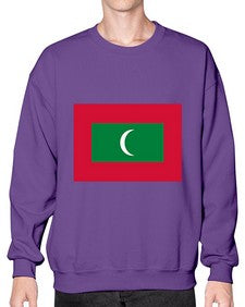 Maldives 1219# - world flags- Sweatshirt - Crew