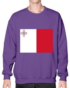 Malta 1222# - world flags- Sweatshirt - Crew