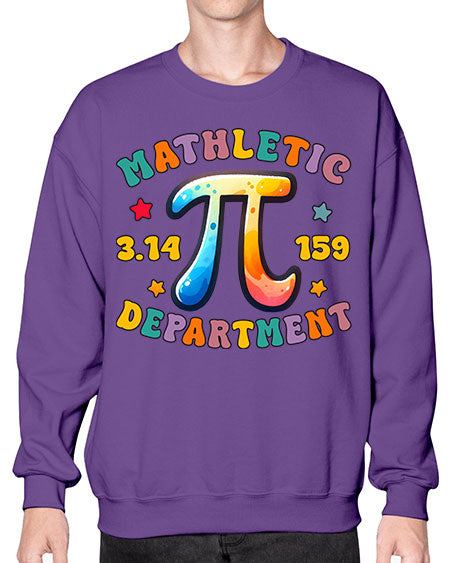Mathletic Department Custom Pi Day 16# - pi- Sweatshirt - Crew