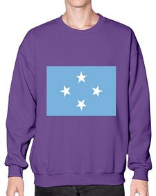 Micronesia 1293# - world flags- Sweatshirt - Crew