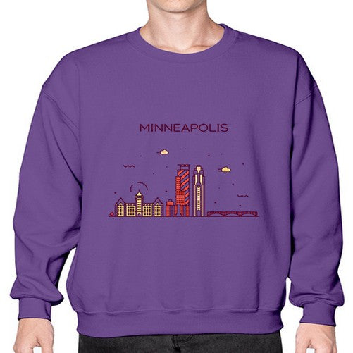Minneapolis 1307# - cities- Sweatshirt - Crew