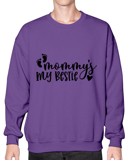 Mommys My Bestie Style 411# - baby- Sweatshirt - Crew