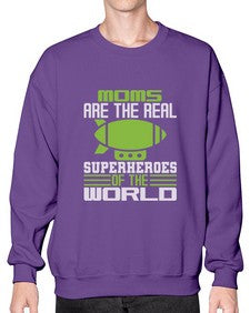 Moms are 170# - cartoon super hero- Sweatshirt - Crew