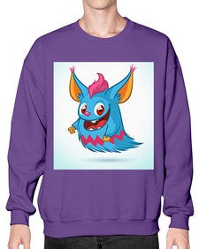 Monster 179# - cartoon animals- Sweatshirt - Crew