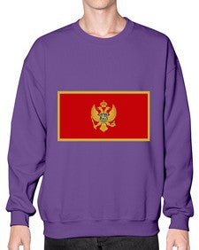 Montenegro 1344# - world flags- Sweatshirt - Crew