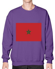 Morocco 1351# - world flags- Sweatshirt - Crew