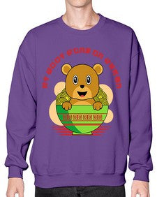 My Body Runs on Ramen 1414# - Ramen- Sweatshirt - Crew