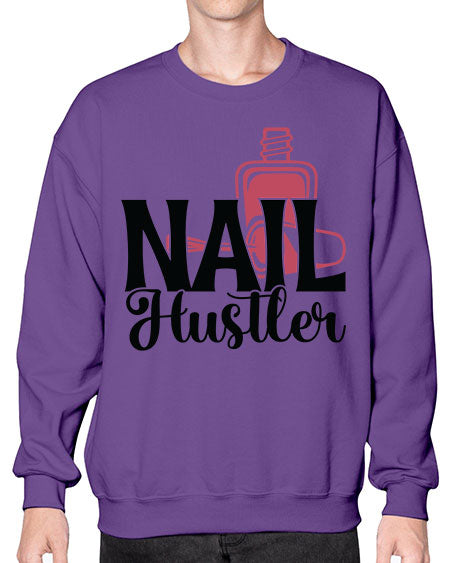 Nail Hustler 1124# - nail tech- Sweatshirt - Crew