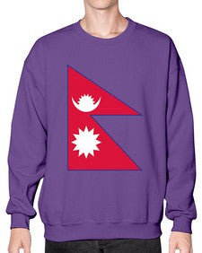 Nepal 1430# - world flags- Sweatshirt - Crew
