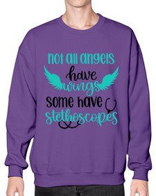 Not All Angels Have Style Style 1134# - nurse- Sweatshirt - Crew