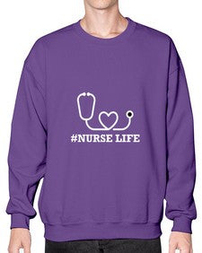 Nurse Life1176# - nurse- Sweatshirt - Crew