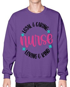 Nurse Loyal Caring Style Style 1178# - nurse- Sweatshirt - Crew
