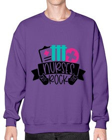Nurses Rock Style Style 1253# - nurse- Sweatshirt - Crew