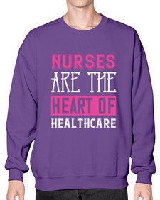 Nurses are the heart of healthcare Style 1230# - nurse- Sweatshirt - Crew