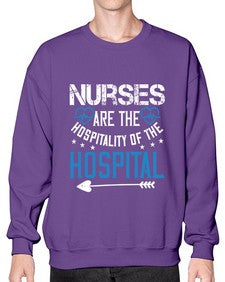 Nurses are the hospitality of the hospital Style 1233# - nurse- Sweatshirt - Crew