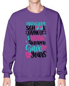 Nursing School Giving Style Style 1276# - nurse- Sweatshirt - Crew