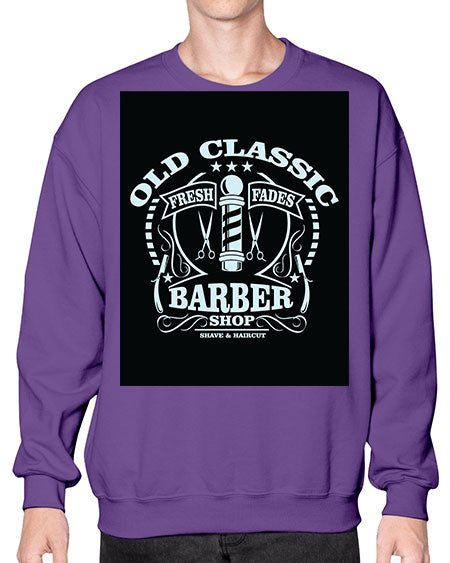 Old Classic Barber1284# - barber- Sweatshirt - Crew