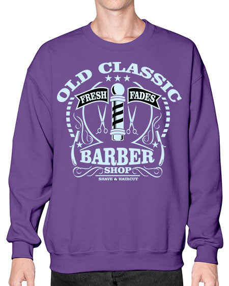 Old Classic Barber1285# - barber- Sweatshirt - Crew